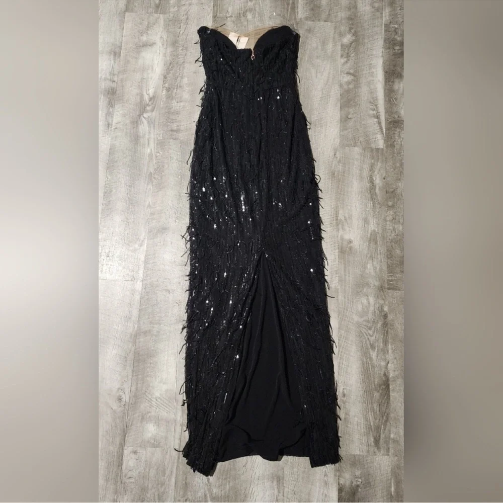 Nookie Black Strapless Sequin Gown - Picture 4 of 10